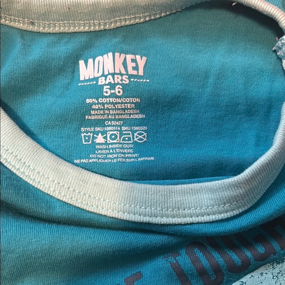 Kids Blue Monster Truck Sleeveless Shirt - Picture 2 of 4